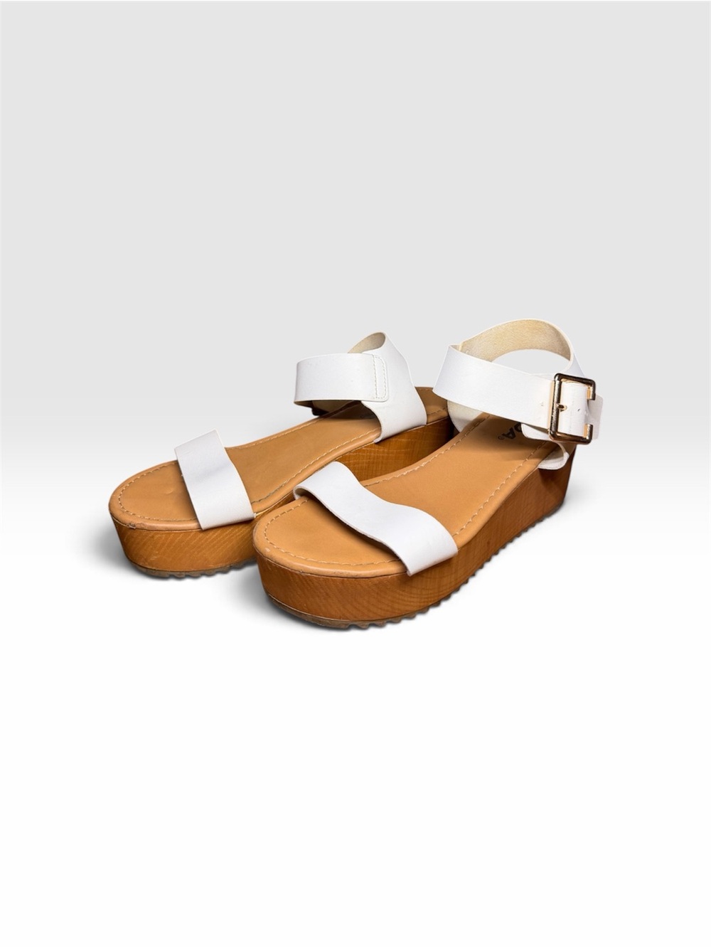 Women's White Platform Sandals
